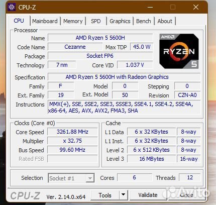 Мини пк FireBat MN56 Ryzen 5 5600H 16DDR4 3200512g
