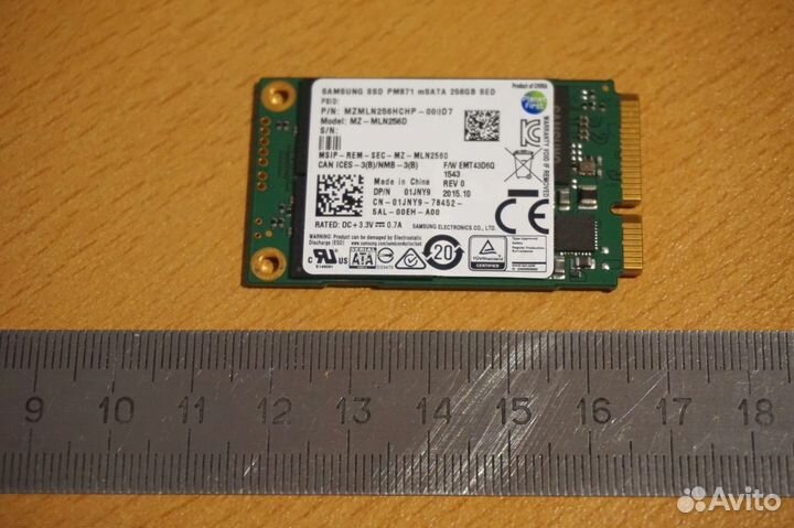 SSD Samsung PM871 (850 Evo) 256gb mSata