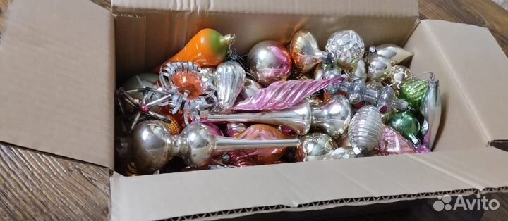 Ёлочные игрушки СССР коробкой