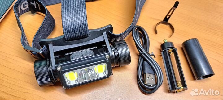 Мощный налобный фонарь Boruit B40