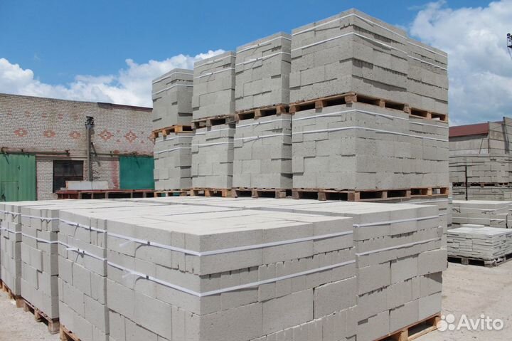 Керамзитобетонные блоки 4-пустотные