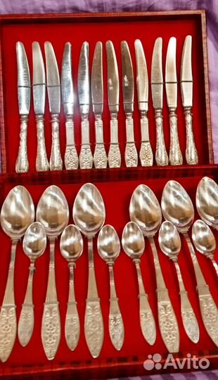 Набор столовых предметов СССР Мельхиор