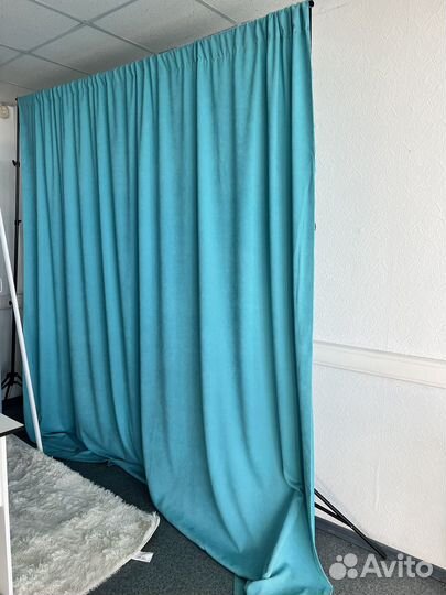 Хромакей фон голубой