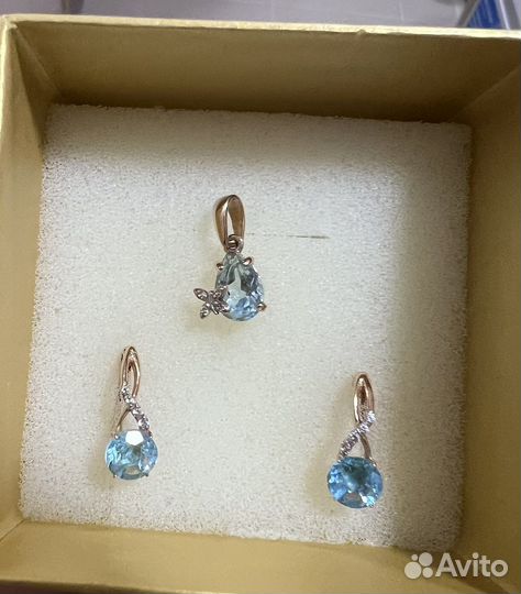 Серьги золотые 585 пробы