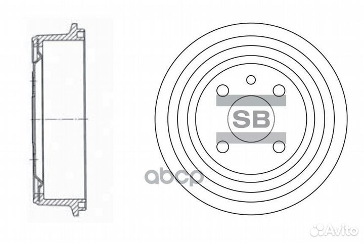 Барабан тормозной SD3034 (96175281) SD3034 Sang