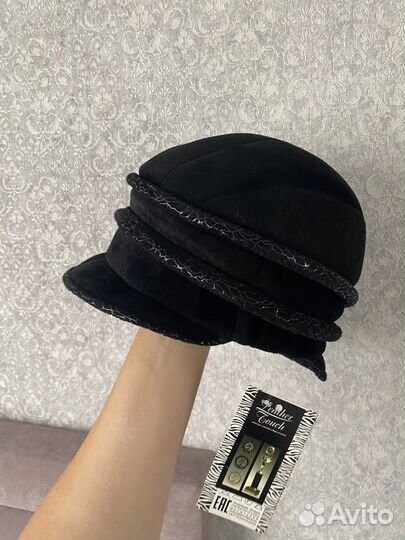 Шляпа берет новая натуральная замша