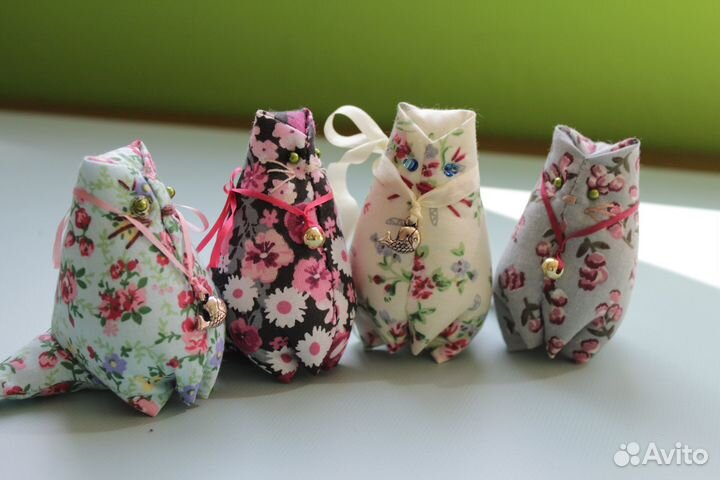 Текстильные сувениры Котики ручной работы