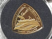 Золотая монета Бермудские острова 3 доллара 2006