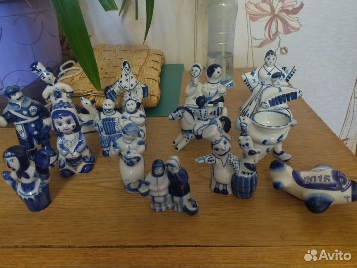 Гжель статуэтки людей. Винтаж СССР