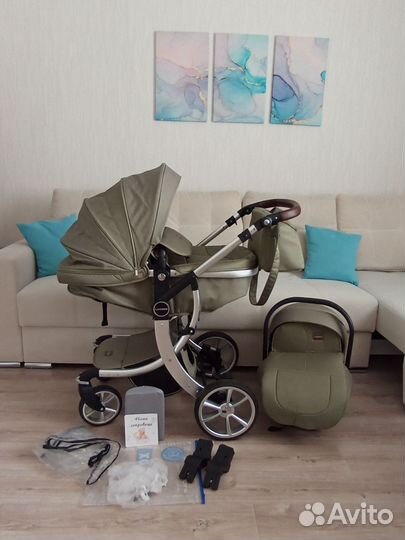 Коляска Luxmom 3в1 оригинал