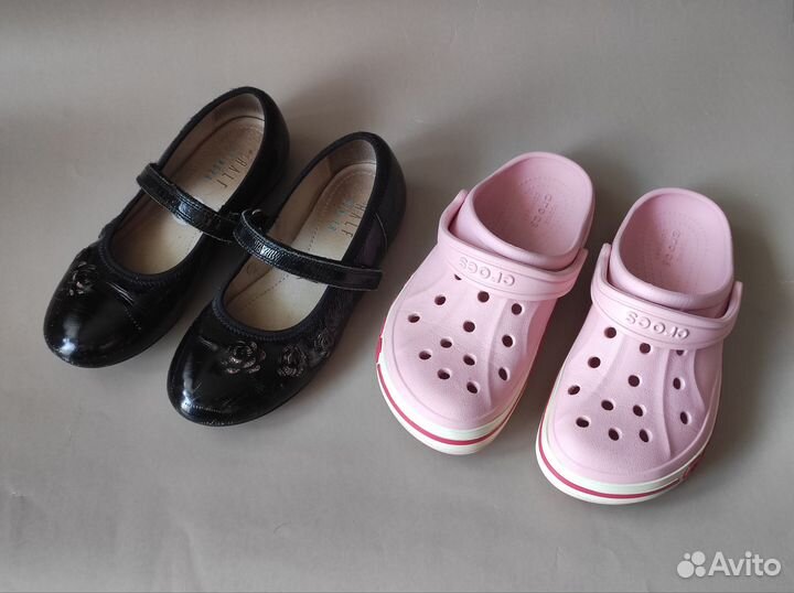 Crocs сабо кроксы j1 31 32 туфли балетки кожа