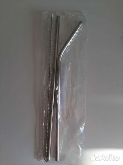 Набор многоразовых трубочек + ёршик