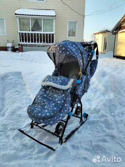 Санки коляска ника