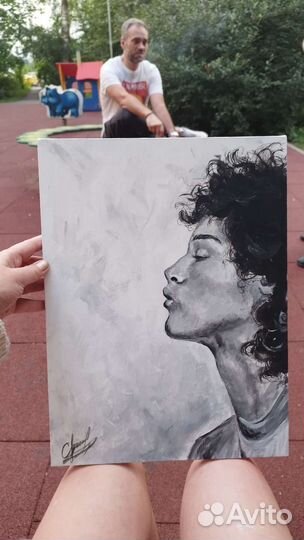 Картина акрилом на холсте