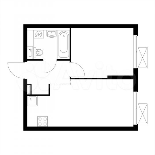 1-к. квартира, 33,9 м², 30/33 эт.
