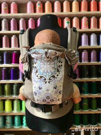 Слинг рюкзак алоэ-вера с 3-х месяцев