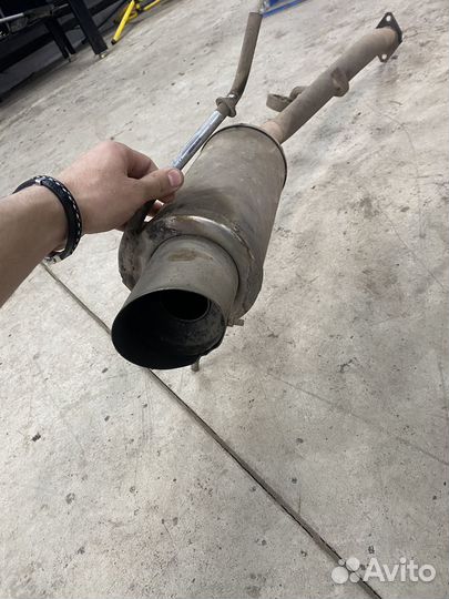 Глушитель прямоточный банка