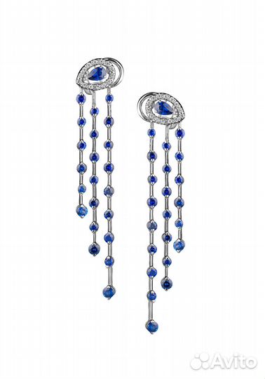 Серьги Casato Sapphire & Diamonds White Gold