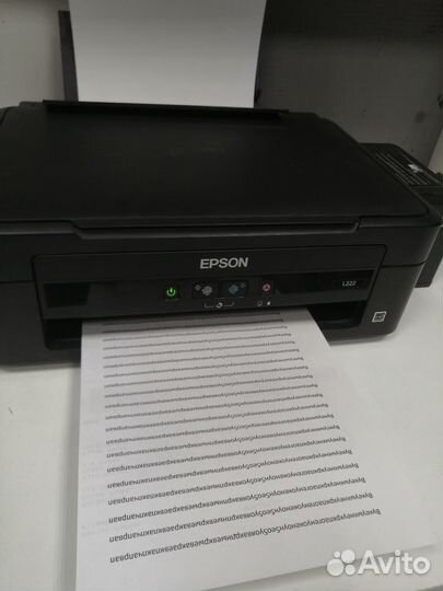Цветной мфу Epson L222. Заводская снпч