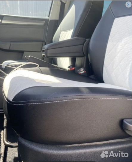 Чехлы Hyundai Solaris 2 Экокожа ромб