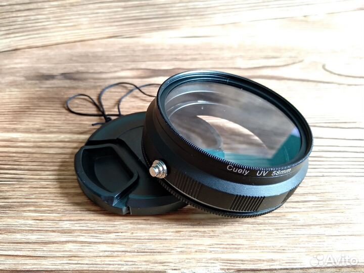 Реверсивное кольцо+защ.фильтр 58мм Canon