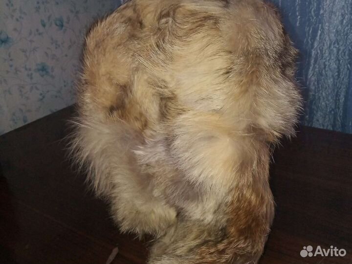 Шапка ушанка из натуральной лисы