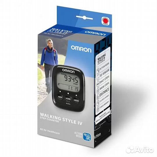 Шагомер Omron Walking Style IV черный