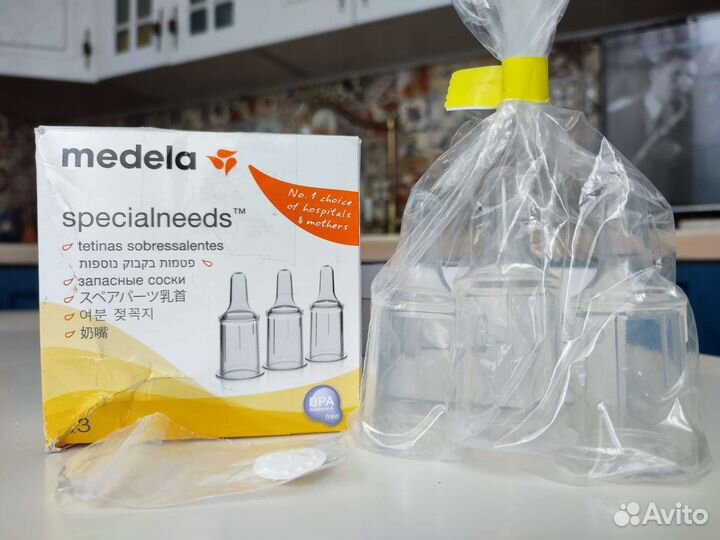 Соска Medela SpecialNeeds силиконовые 3 шт