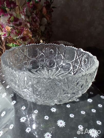 Хрустальный салатник СССР