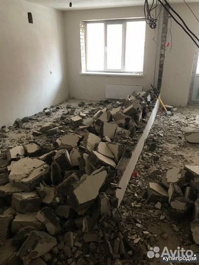 Демонтажные работы и вывоз мусора