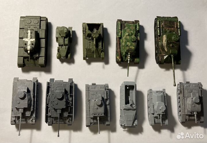 Модели танков и солдат
