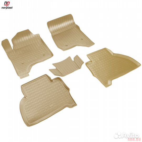 Коврики салона резиновые Toyota Highlander 2007