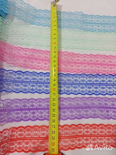 Кружево, атласная лента