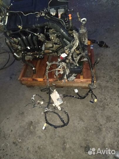 Двигатель с коробкой на мазду демио