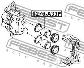 Поршень суппорта тормозного переднего