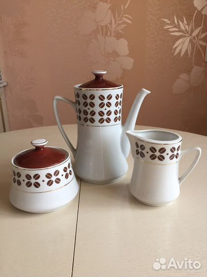 Кофейный сервиз, ссср, Рижский фарфоровый завод
