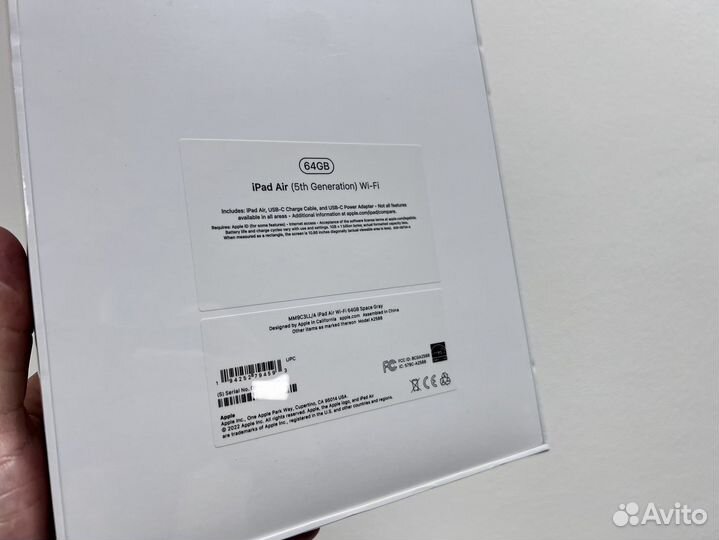 Аррlе / iPad Air 5 M1 64gb / модель 2022/ новый