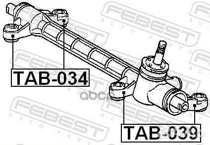 Сайлентблок рулевой рейки TAB-039 Febest