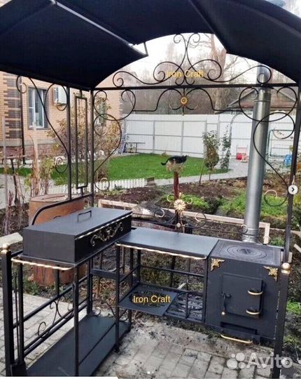 Мангал со столиком