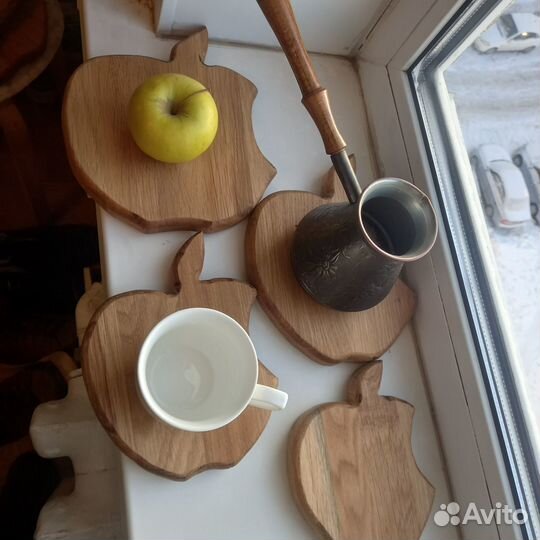 Разделочная доска из дуба, подставки под горячее