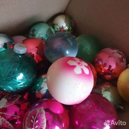 Елочные игрушки СССР крупные шары