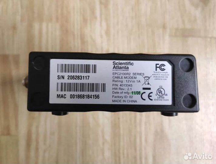 Кабельний модем WebStar Scientific Atlanta DPC2100