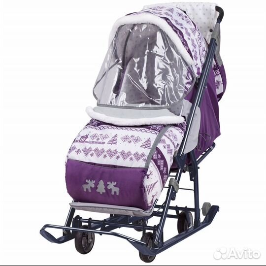Детские санки коляска