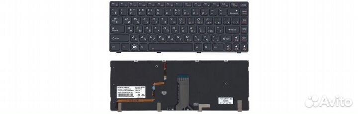 Клавиатура для ноутбука lenovo Y480 С подсветкой