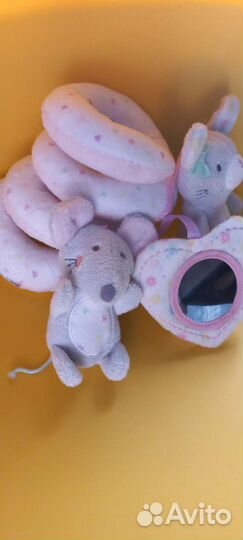 Мягкая игрушка-спираль с подвесками 