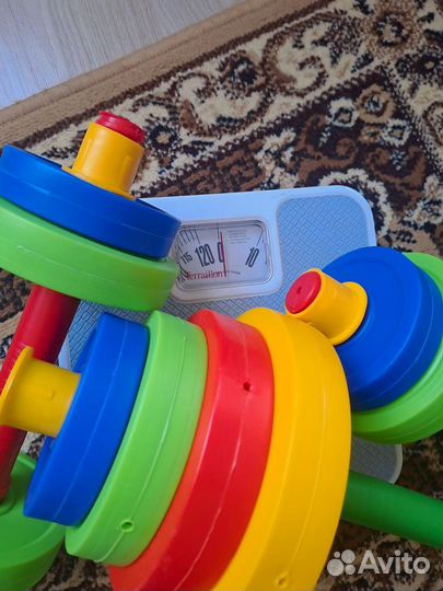 Набор штанга и гантели детские