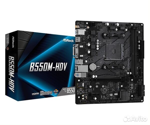 Комплект AMD Ryzen 5 3600 + asrock b550m-hdv AM4
