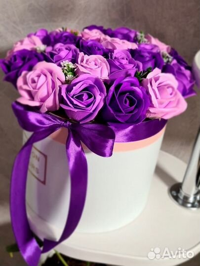 Букет из мыльных роз