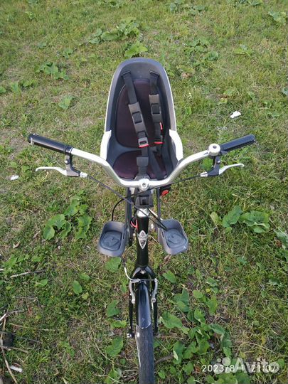 Велосипед electra townie c детским креслом