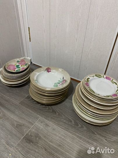 Хрустальная, стеклянная посуда,тарелки(СССР)